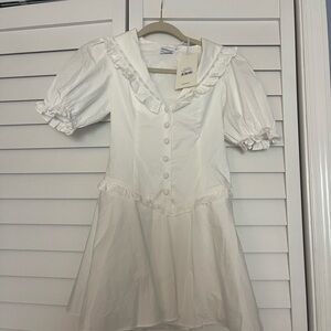 NEW Peppermayo Seana Mini Dress White